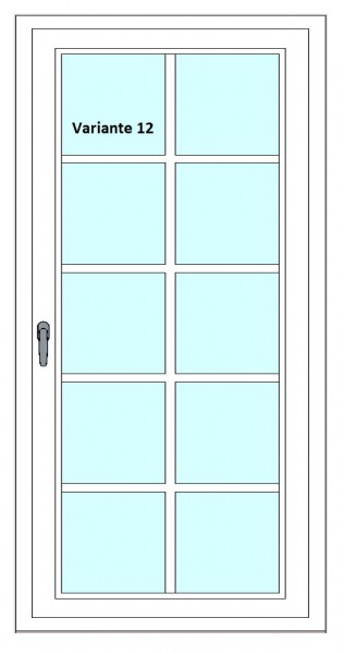 Kunststoff-Fenstersprossen zum nachrüsten - 10 Felder, 4 Sprossenkreuze, weiß, horizontal/vertikal